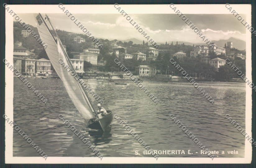 Genova Santa Margherita Ligure Barca Foto cartolina ZQ9262 – fronte