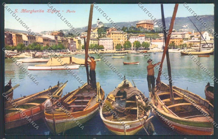 Genova Santa Margherita Ligure Barca cartolina ZQ9265 – fronte