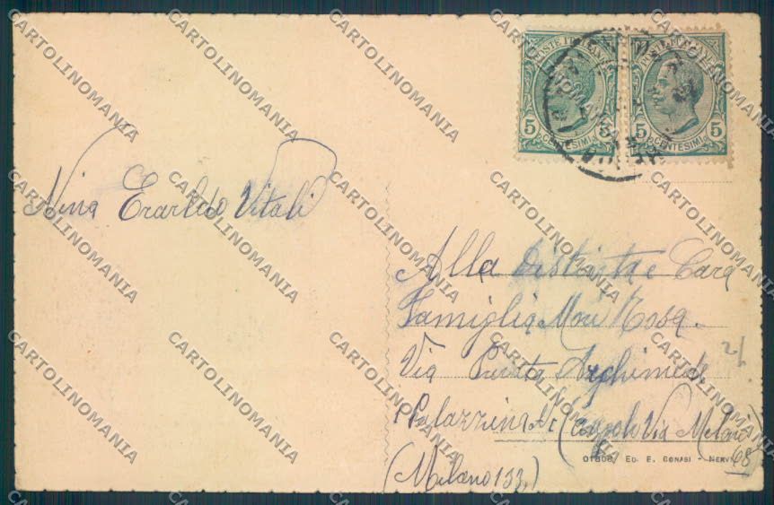 Genova Santa Margherita Ligure Barca cartolina ZQ9274 – retro