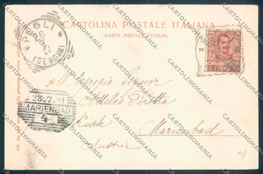 Genova Città Pegli cartolina ZQ9287 – retro