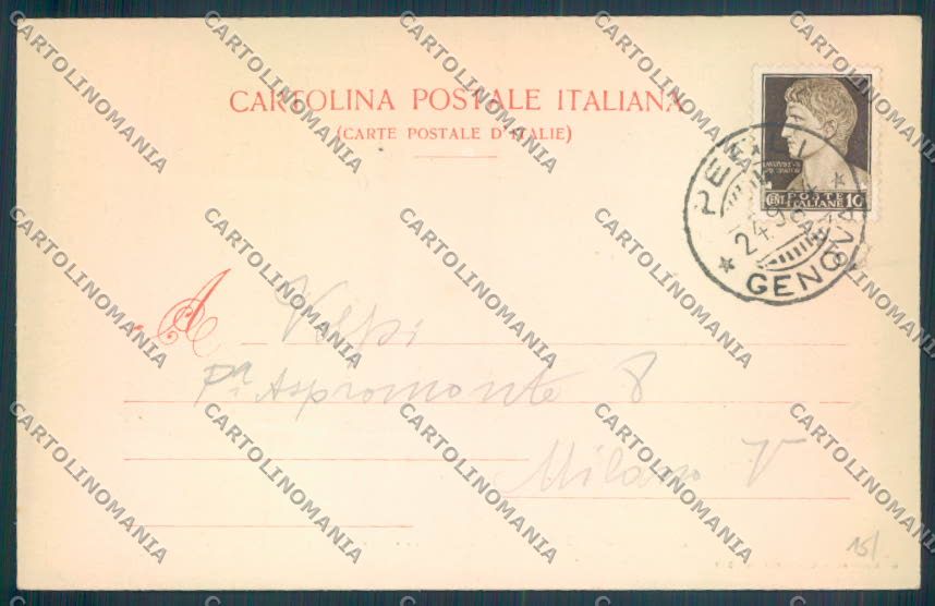 Genova Città Pegli Barca cartolina ZQ9311 – retro