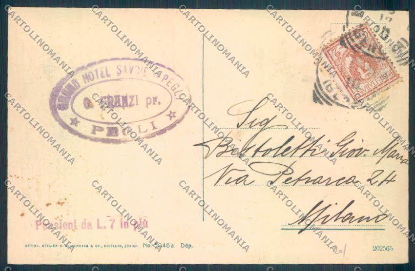 Genova Città Pegli cartolina ZQ9343 – retro