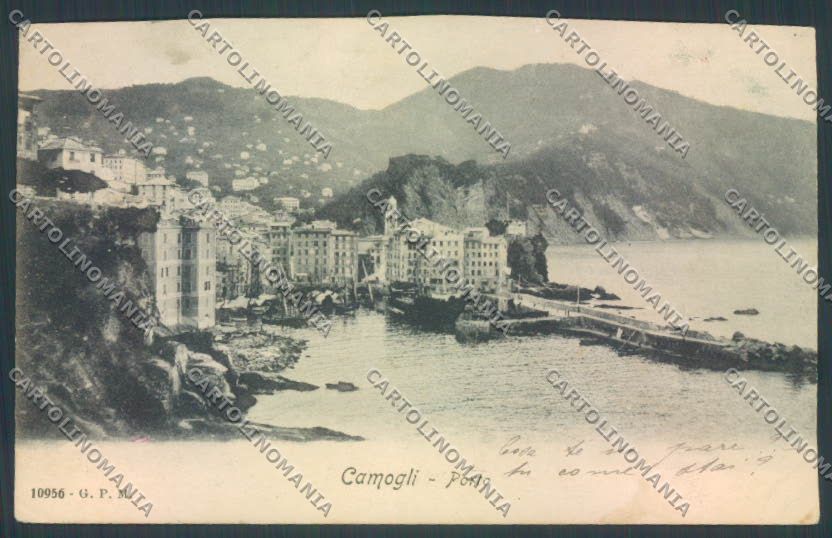Genova Camogli RIFILATA cartolina ZQ9359 – fronte