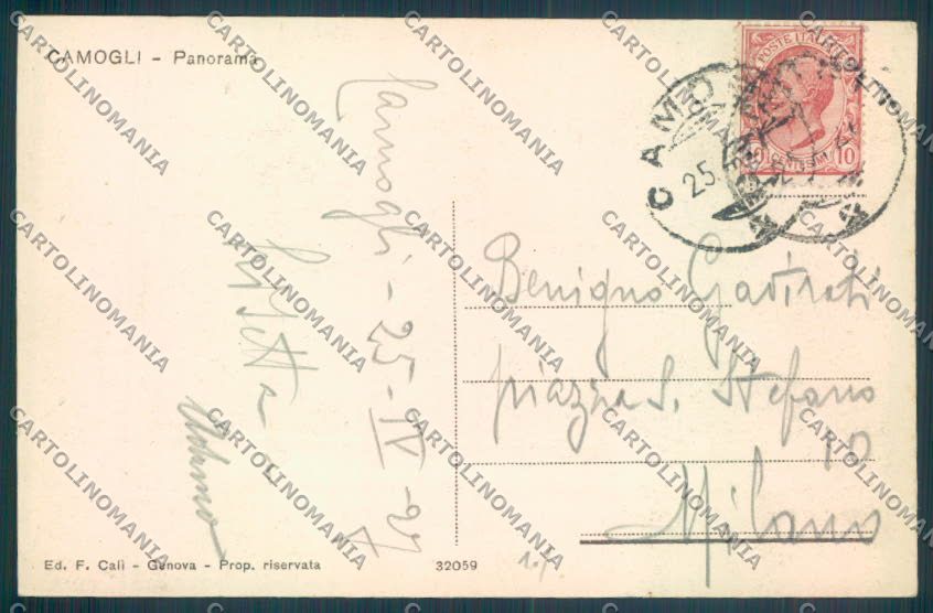 Genova Camogli cartolina ZQ9360 – retro