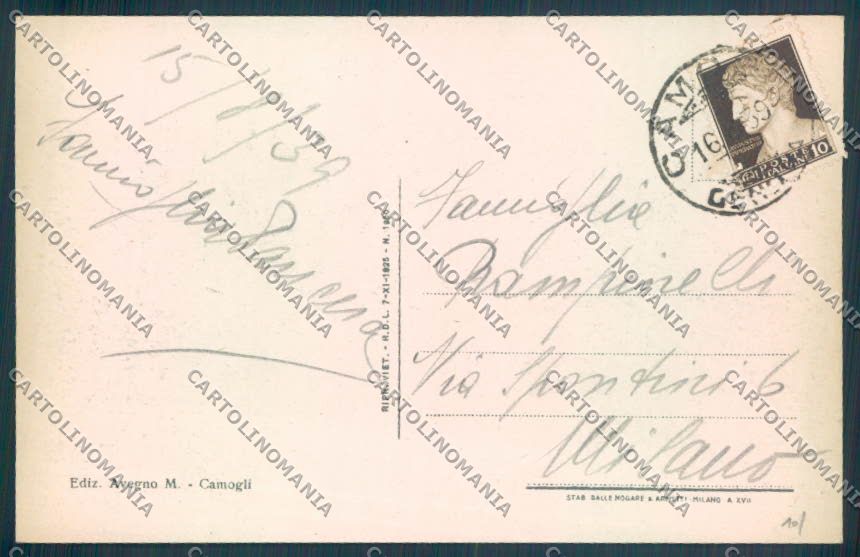 Genova Camogli cartolina ZQ9370 – retro