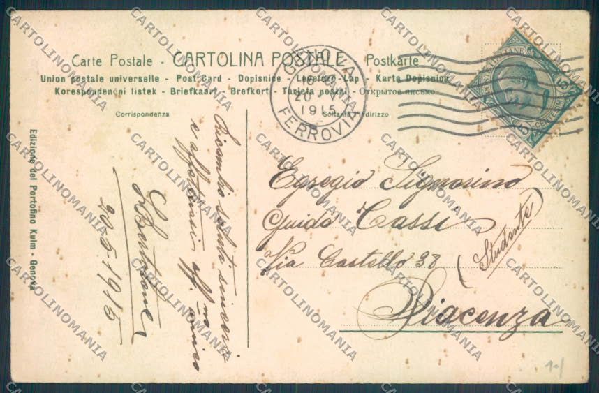 Genova Camogli Recco cartolina ZQ9385 – retro
