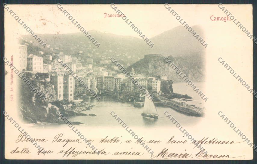 Genova Camogli Barca cartolina ZQ9398 – fronte