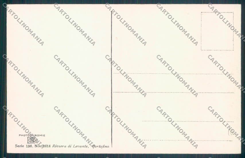 Genova Portofino Barca cartolina ZQ9439 – retro