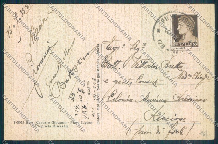 Genova Pieve Ligure cartolina ZQ9463 – retro