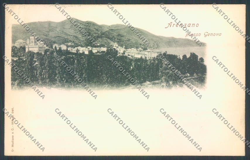 Genova Arenzano PIEGA STRAPPINO cartolina ZQ9464 – fronte