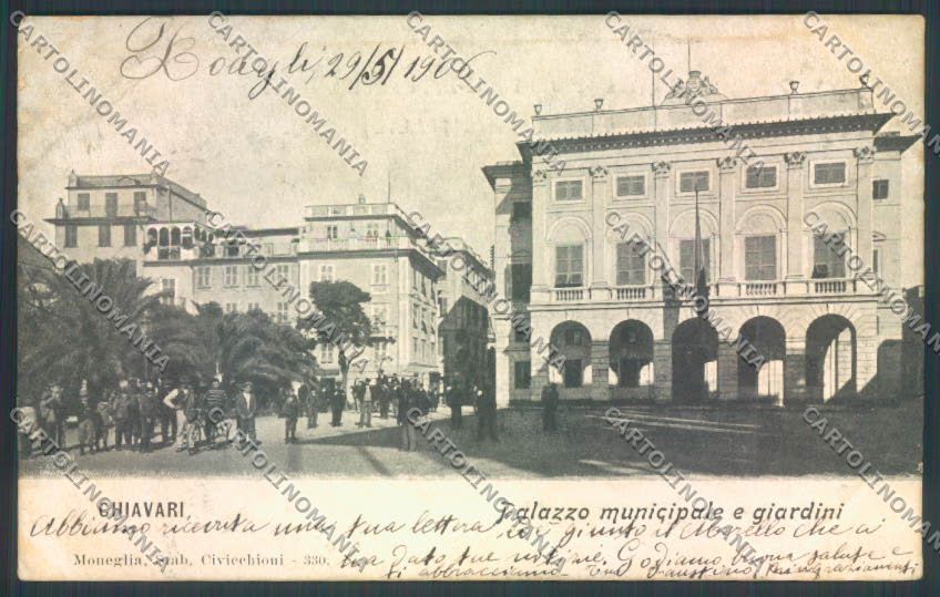 Genova Chiavari PIEGHE cartolina ZQ9470 – fronte