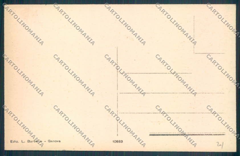 Genova Città Sant'Ilario Barca cartolina ZQ9477 – retro