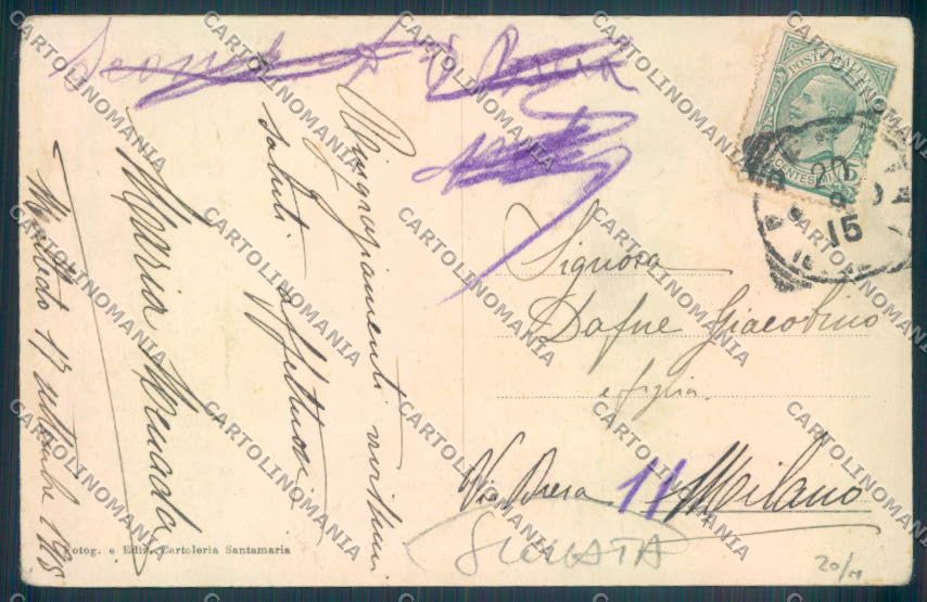 Genova Città Multedo SCOLLATA cartolina ZQ9483 – retro