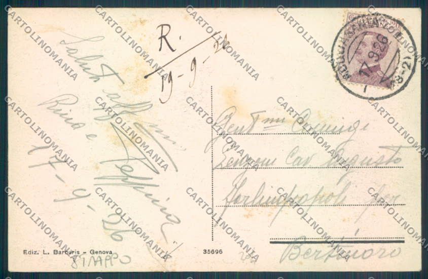 Genova Acquasanta STRAPPO cartolina ZQ9489 – retro