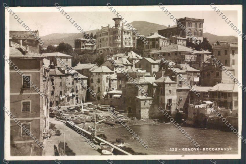 Genova Città Boccadasse Barca COLLA Foto cartolina ZQ9490 – fronte
