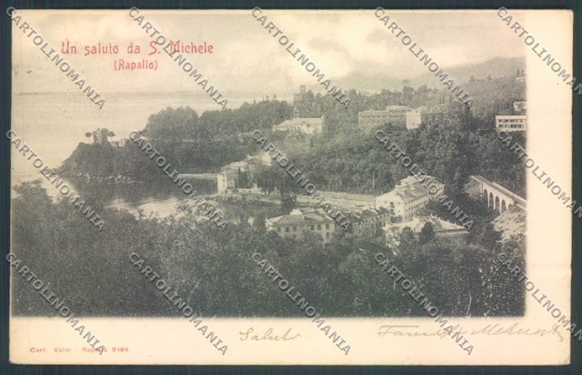 Genova Rapallo San Michele cartolina ZQ9510 – fronte