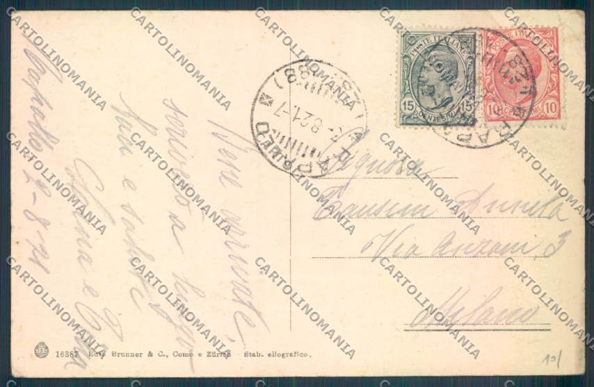 Genova Rapallo San Michele cartolina ZQ9515 – retro