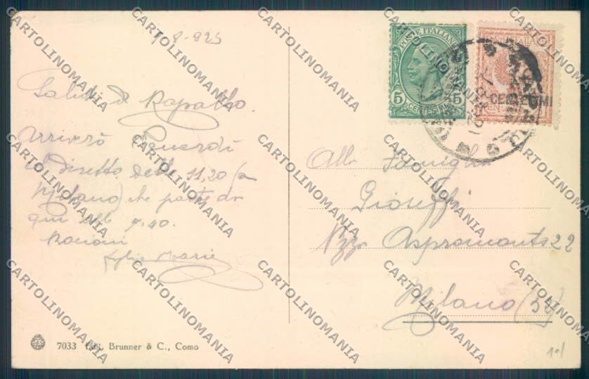 Genova Rapallo San Michele cartolina ZQ9518 – retro