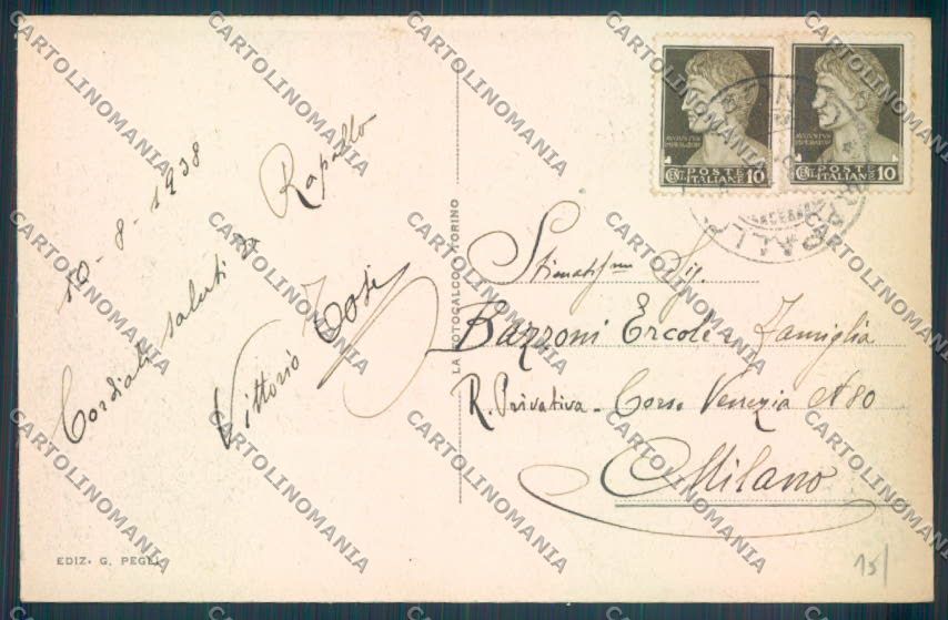 Genova Rapallo San Michele cartolina ZQ9531 – retro