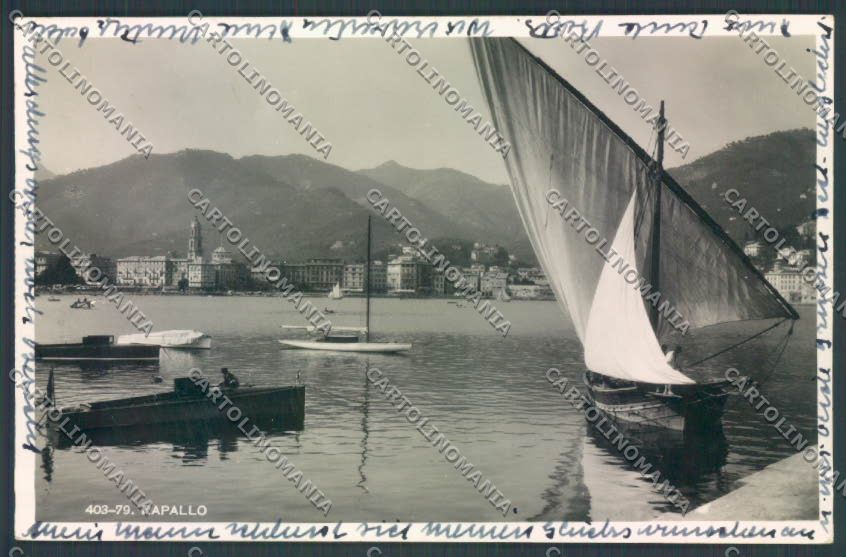 Genova Rapallo Barca Foto cartolina ZQ9539 – fronte