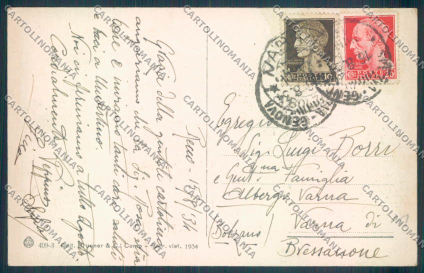 Genova Recco cartolina ZQ9578 – retro