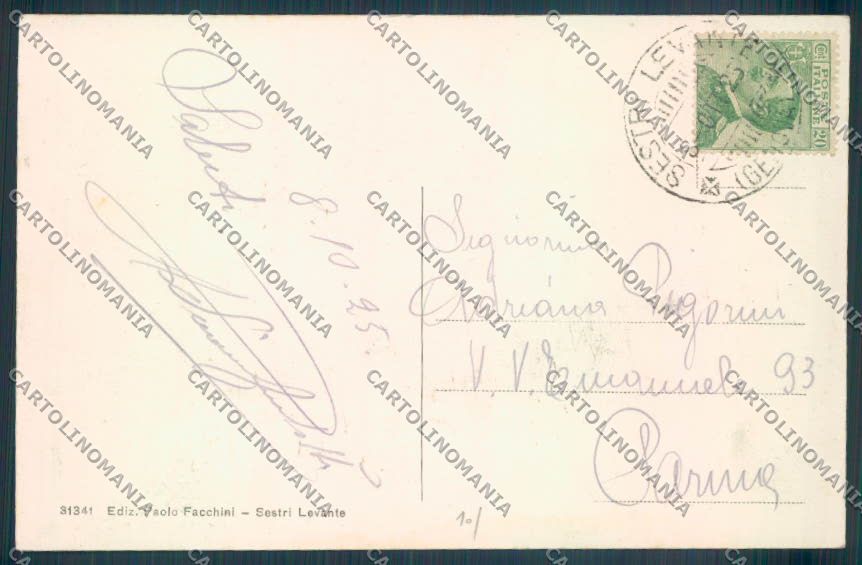 Genova Sestri Levante cartolina ZQ9603 – retro