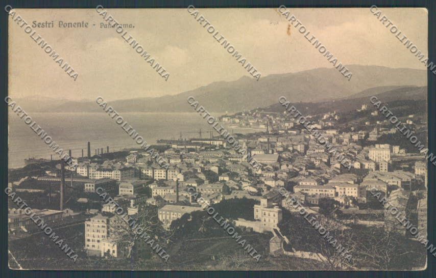 Genova Sestri Ponente PIEGHINA cartolina ZQ9662 – fronte