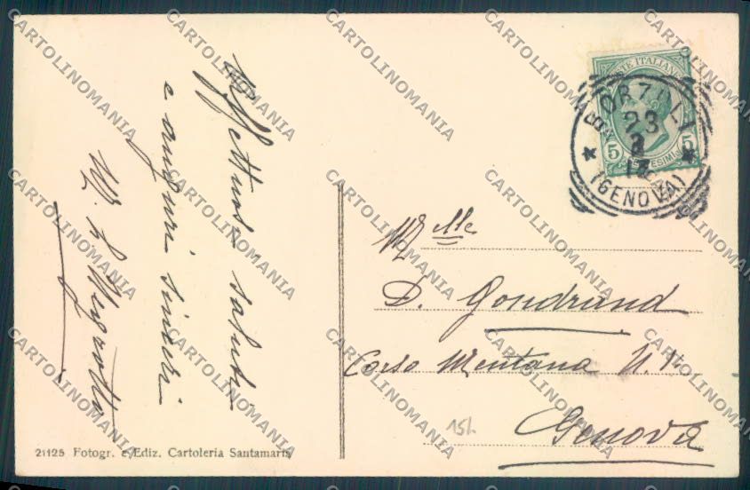 Genova Sestri Ponente cartolina ZQ9670 – retro