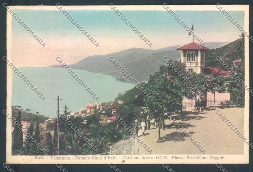 Genova Camogli Ruta SCOLLATA cartolina ZQ9685 – fronte