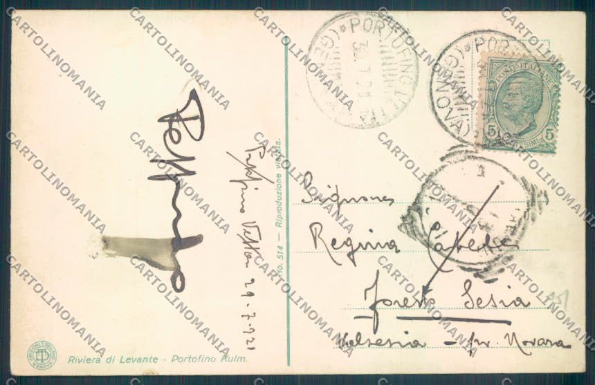 Genova Portofino Kulm cartolina ZQ9702 – retro