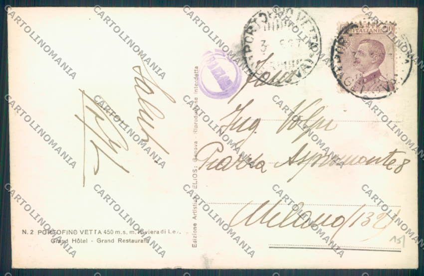Genova Portofino Kulm Foto cartolina ZQ9703 – retro