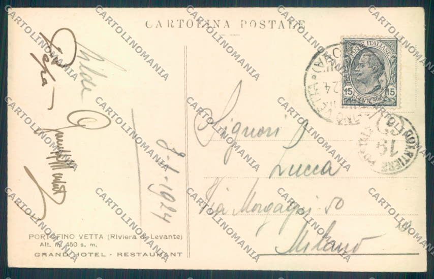 Genova Portofino Kulm Foto cartolina ZQ9704 – retro