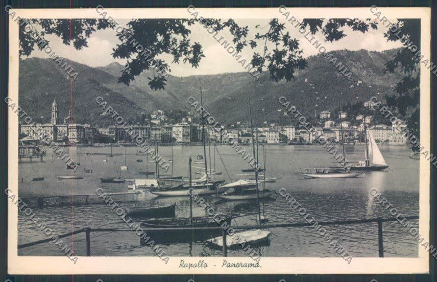 Genova Rapallo Barca PIEGHINA cartolina ZQ9724 – fronte
