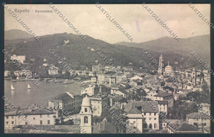 Genova Rapallo cartolina ZQ9727 – fronte
