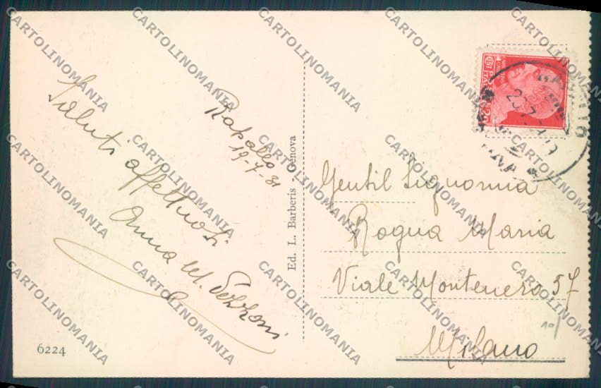 Genova Rapallo cartolina ZQ9733 – retro