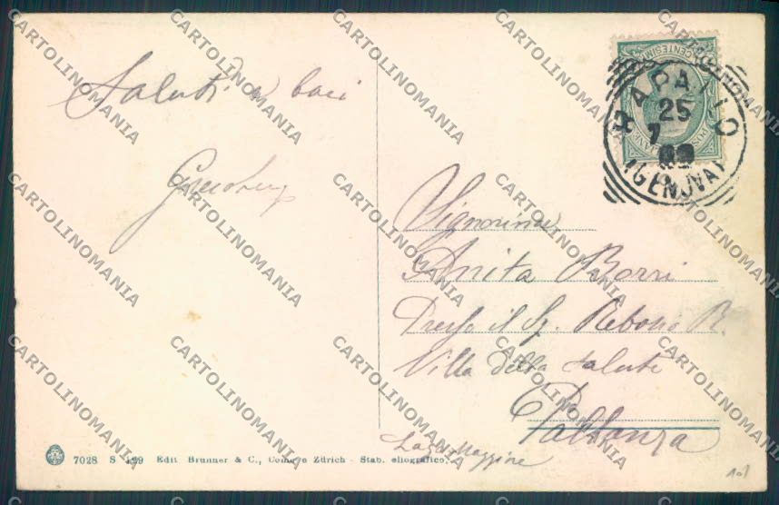 Genova Rapallo cartolina ZQ9737 – retro