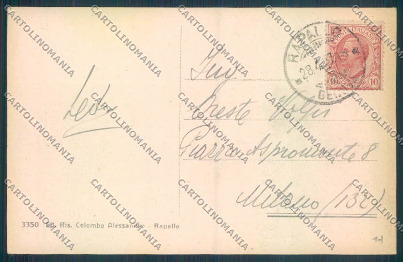 Genova Rapallo cartolina ZQ9739 – retro