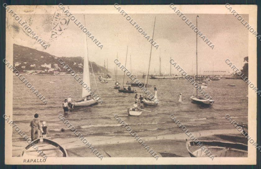 Genova Rapallo Barca cartolina ZQ9743 – fronte
