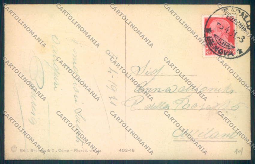 Genova Rapallo cartolina ZQ9752 – retro