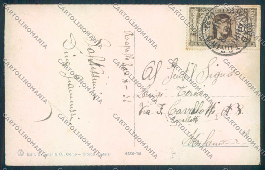 Genova Rapallo cartolina ZQ9757 – retro