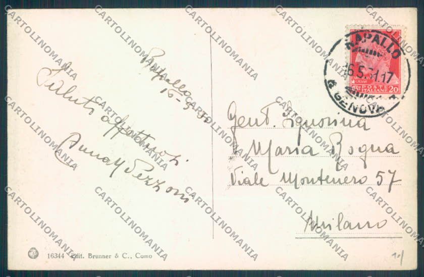 Genova Rapallo cartolina ZQ9784 – retro