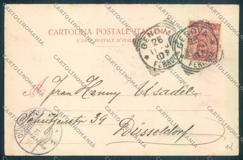 Genova Rapallo Barca cartolina ZQ9815 – retro