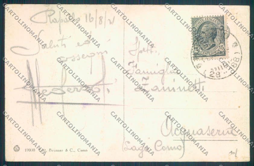 Genova Rapallo Barca cartolina ZQ9824 – retro