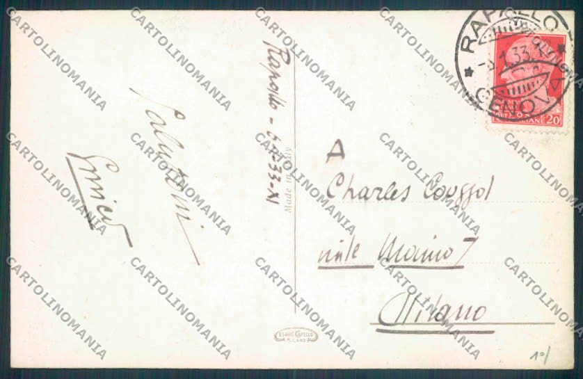 Genova Rapallo cartolina ZQ9834 – retro
