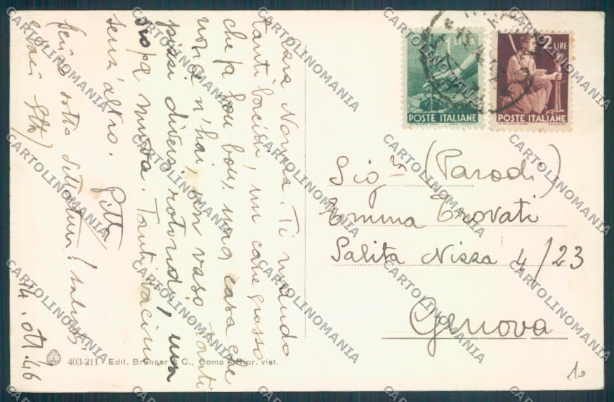 Genova Rapallo cartolina ZQ9838 – retro