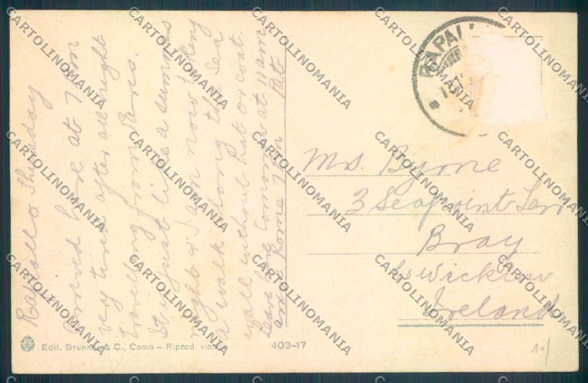 Genova Rapallo cartolina ZQ9849 – retro