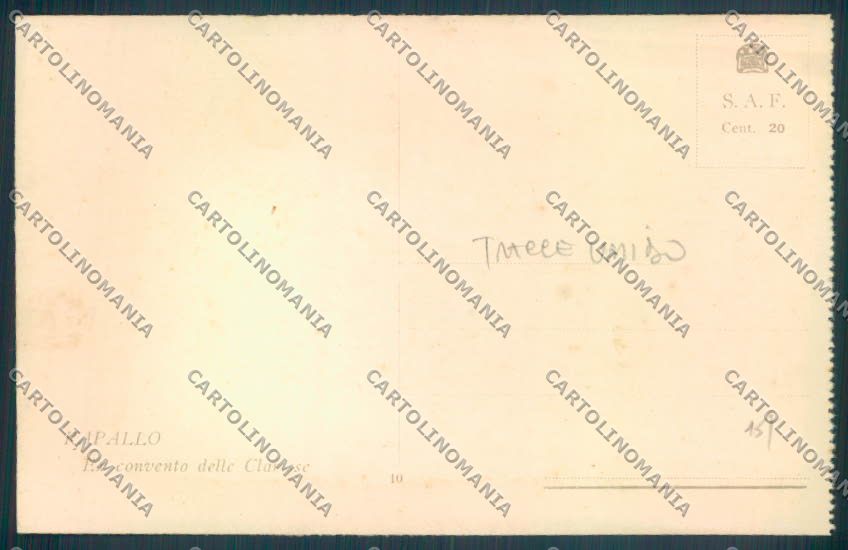 Genova Rapallo TRACCE UMIDO cartolina ZQ9860 – retro