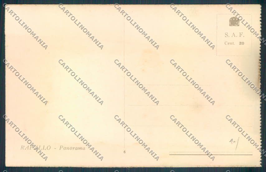 Genova Rapallo TRACCE UMIDO cartolina ZQ9864 – retro