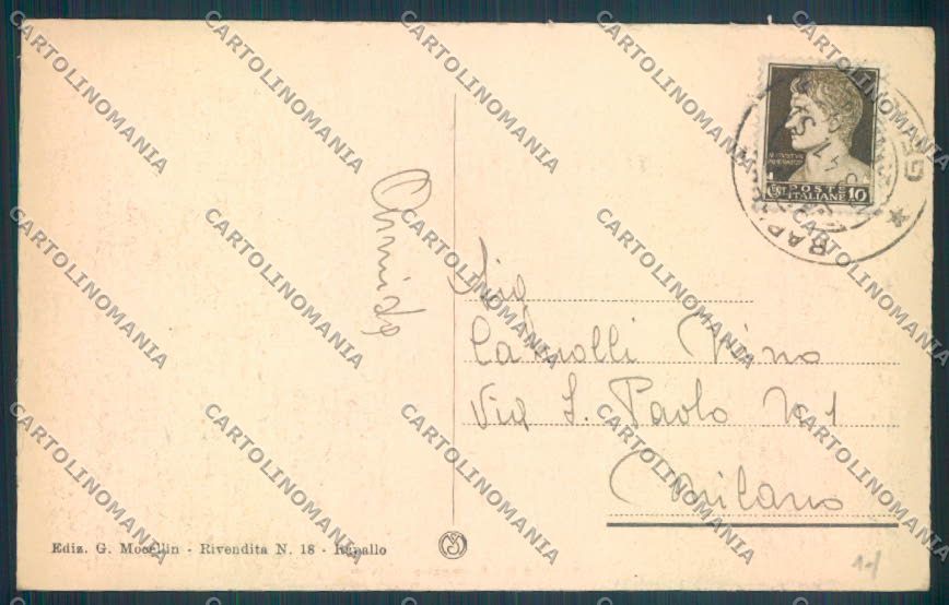 Genova Rapallo cartolina ZQ9871 – retro