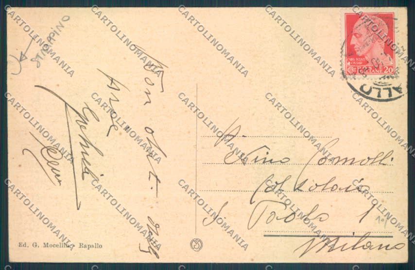 Genova Rapallo STRAPPINO cartolina ZQ9875 – retro